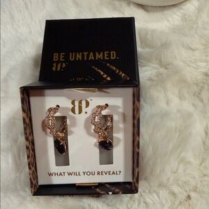 Be Untamed Gold and Black Earrings